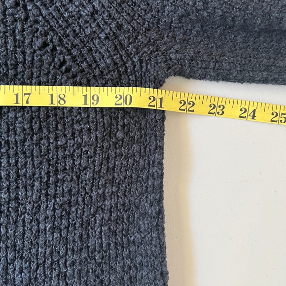 Free People Women's XS Chunky Knit Cowl Neck Pullover Sweater Black - Picture 6 of 8